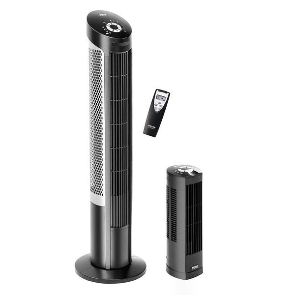 Oscil Tower Fan Combo Pack, 40 in, Black