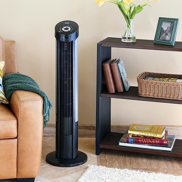 Oscil Tower Fan Combo Pack, 40 in, Black