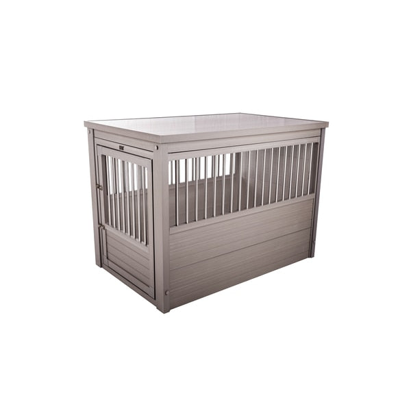 ECOFLEX Dog Crate, Gray Large