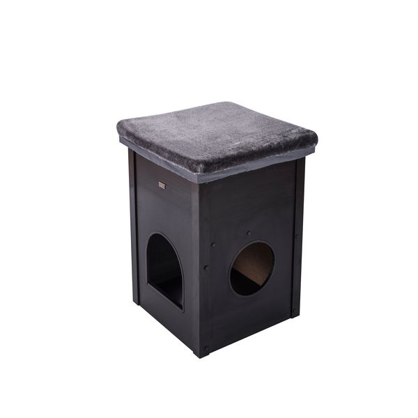 Pet Kitty Kube, w/Scratch Pad-Cushion