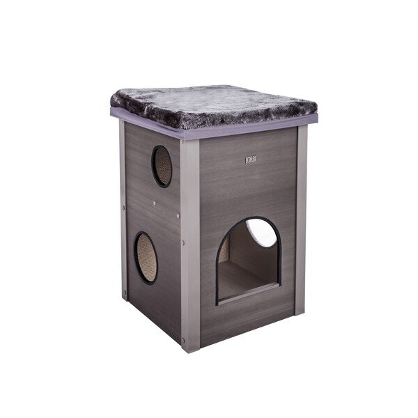 Pet Kitty Kube, w/Scratch Pad-Cushion