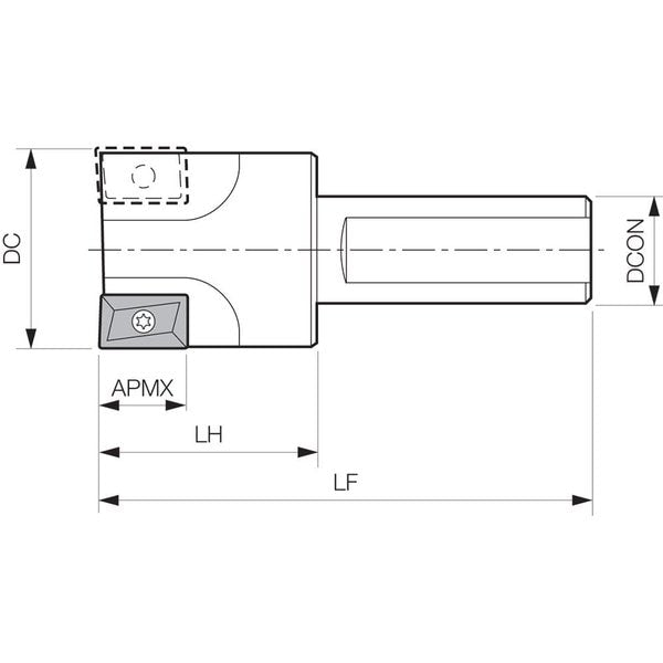 End Mill, Kyocera EM 1125, 1.1250
