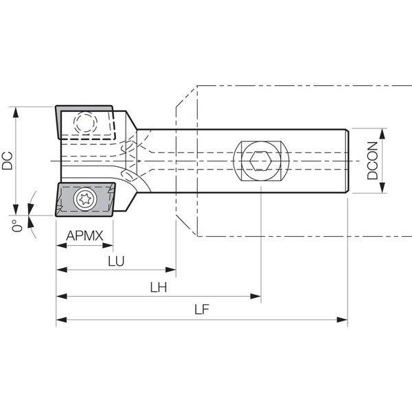 End Mill, Kyocera EM 2000AL, 2.0000
