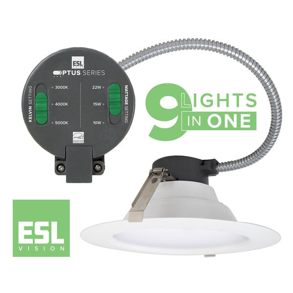 LED Round Adjustable Comm Can, 12/20/30W