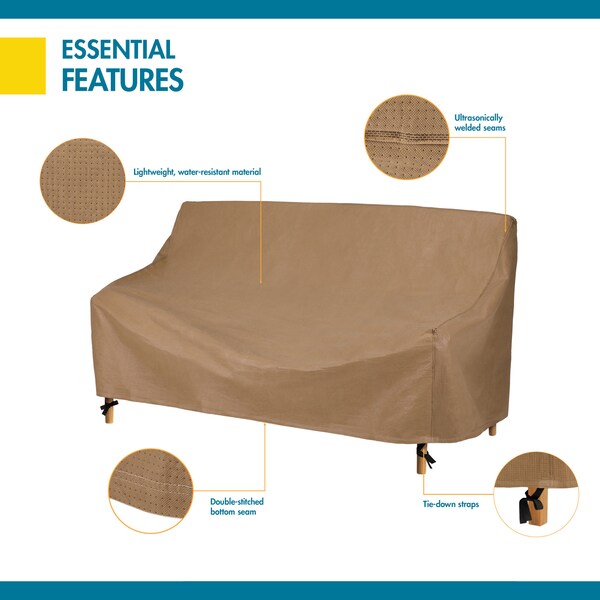 Essential Latte Patio Sofa/Loveseat Cover, Essentia, 37