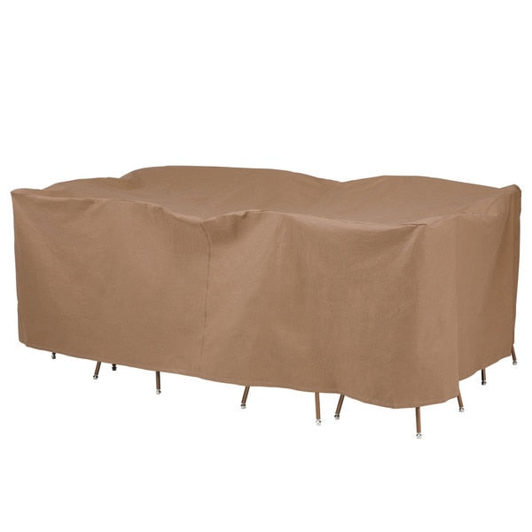 Essential Tan Patio Recta/Oval Table Set Cover, 90