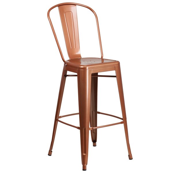 Coppr Metal Outdoor Stool, 30
