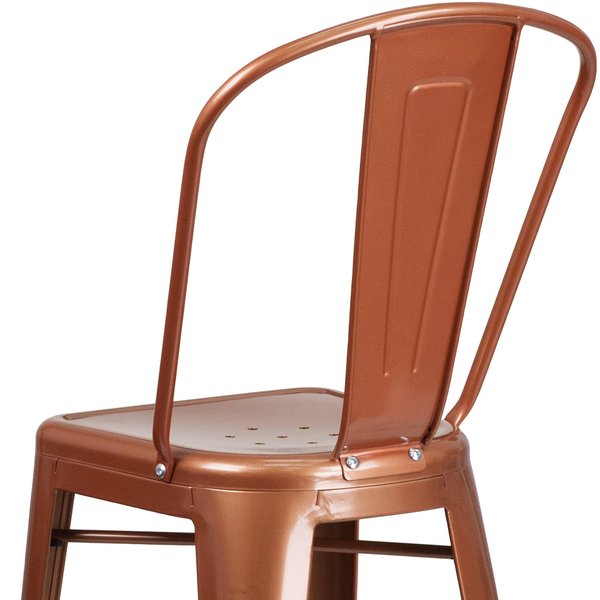 Coppr Metal Outdoor Stool, 30