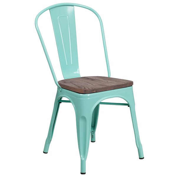 Metal Chair, Green