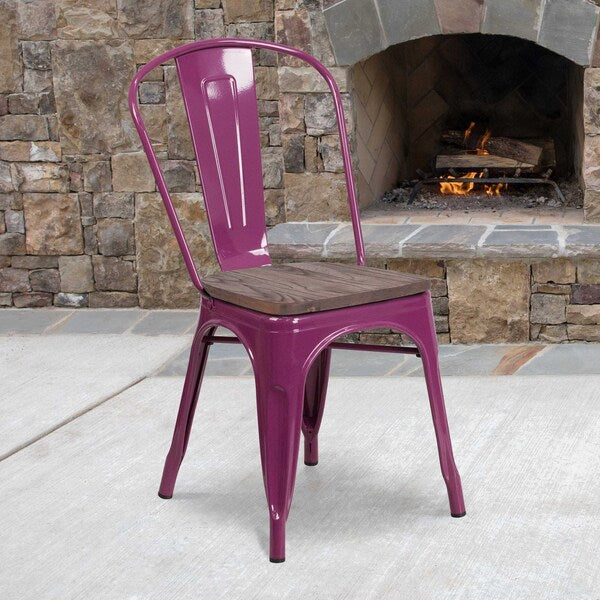 Metal Chair, Purple