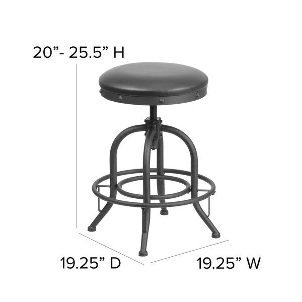 Swivel Lift Leather Seat, 24
