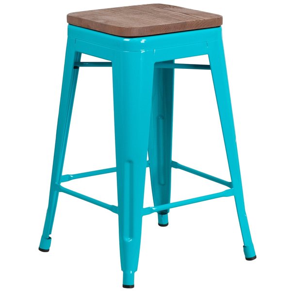 No Back Metal Stool, 24