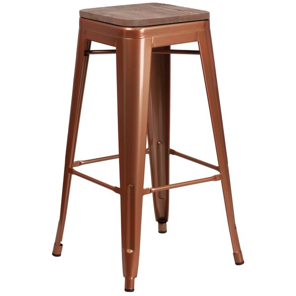 No Back Metal Stool, 30