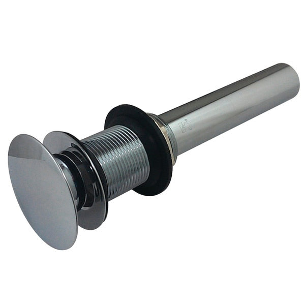 Brass, Bathroom Sink Drain, Push Pop-Up Drain without Overflow