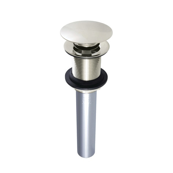 Brass, Bathroom Sink Drain, Push Pop-Up Drain without Overflow