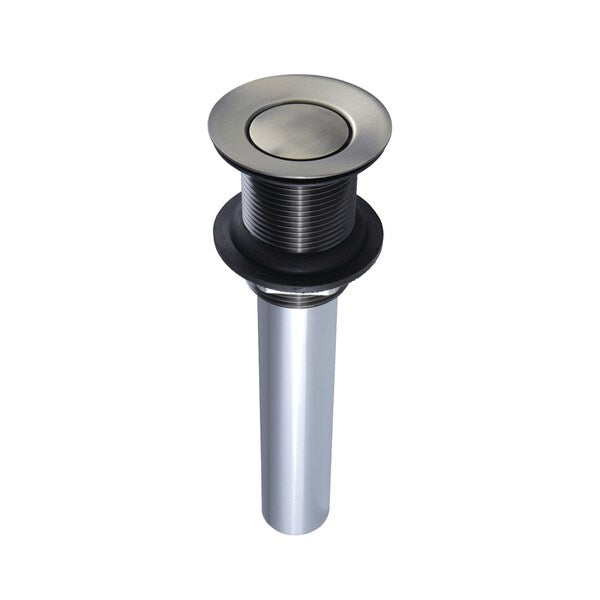 Brass, Bathroom Sink Drain, Push Pop-Up Drain without Overflow