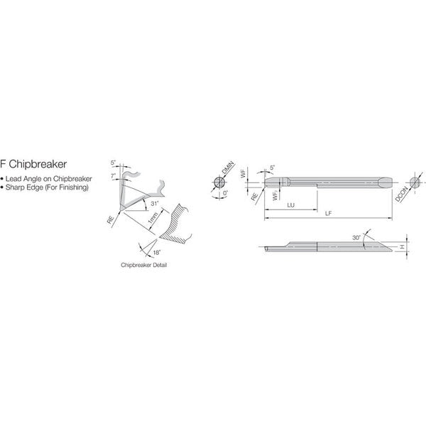 EZBR 070070HP005F PR1725 Grade PVD Carbi