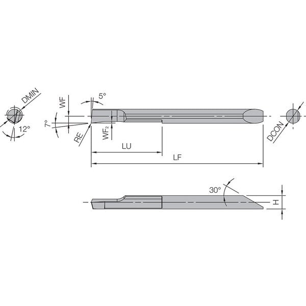 Micro Bar, for Non-Ferrous Boring