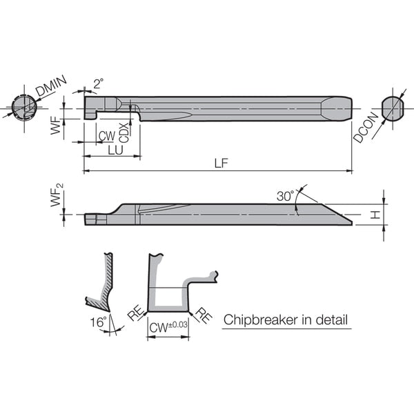 EZGR 080070200 GW05 Grade Uncoated Carbi