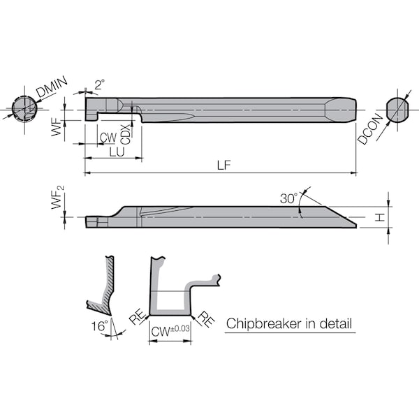 EZGR 080070150 GW05 Grade Uncoated Carbi