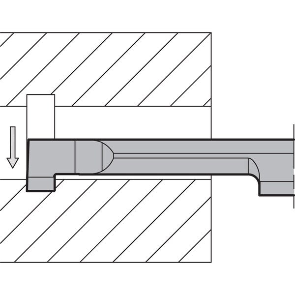 Micro Face Grooving Bar, PVD Carbide