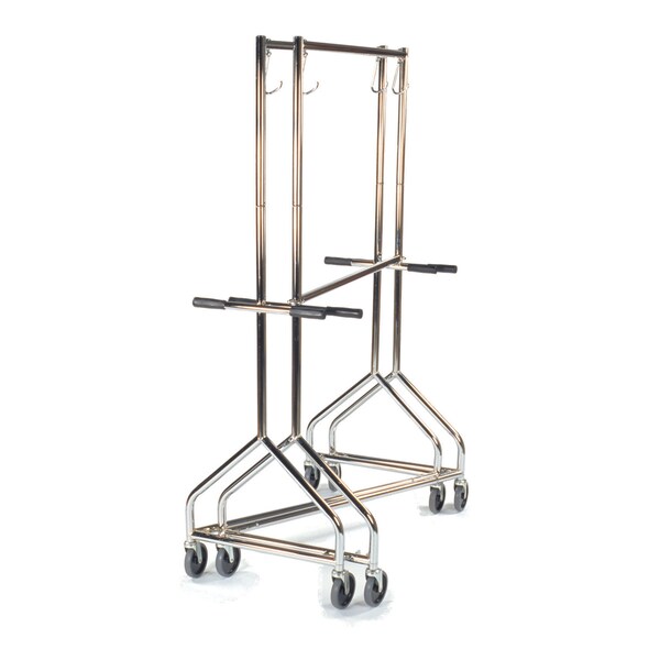 Rolling Rack with middle bar & bumpers;5