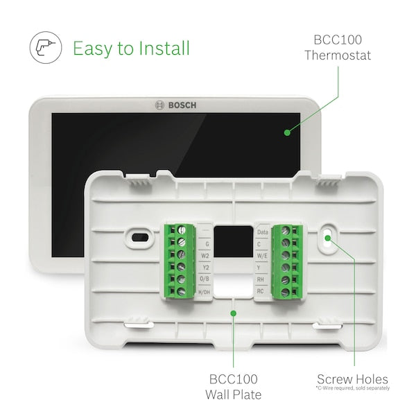 WiFi Thermostat, 7 Programs, 2 H 2 C, Wall Mount, Hardwired, 24VAC