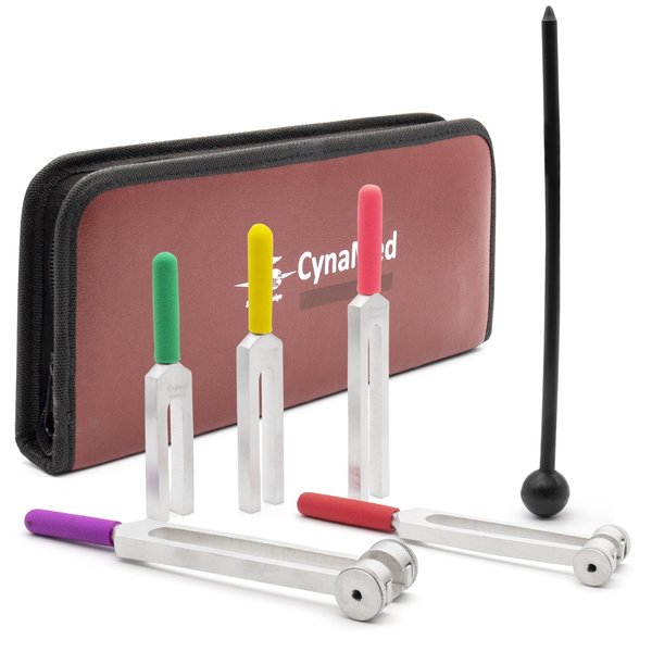 Color-Coded Tuning Fork With Hammer Soun