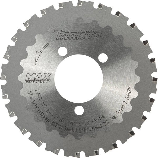 Circular Saw Blade, 2,200 RPM, 24 Teeth