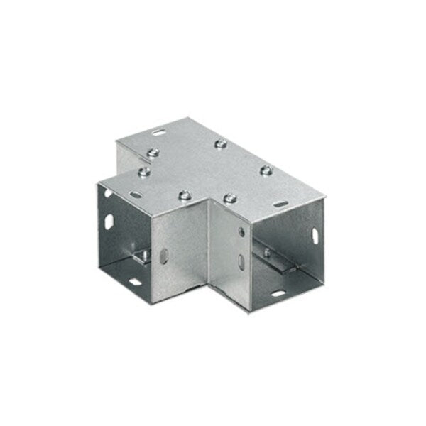 Galvanized 90-Degree Flush Tee, 4.00x4.00, Steel