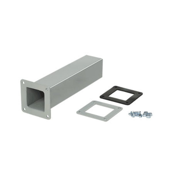 Cut-Off Fitting, 6.00x6.00, Gray, Steel