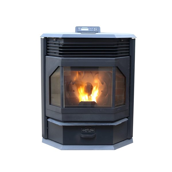 Bay Front Pellet Stove 2500 sq. ft, Large