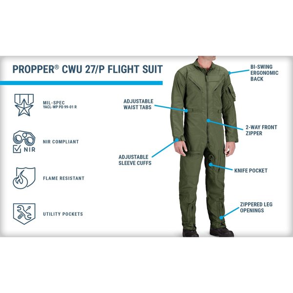 Coverall, Chest 33 to 34In., Black
