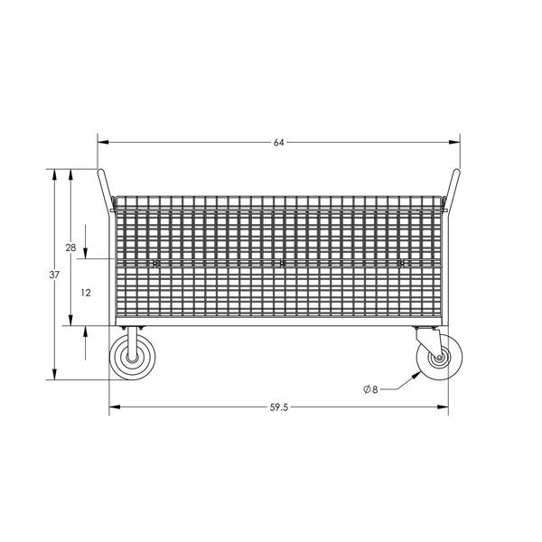 Cage Cart, 4-Sided 60