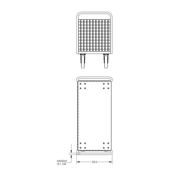Cage Cart, 3-Sided 48