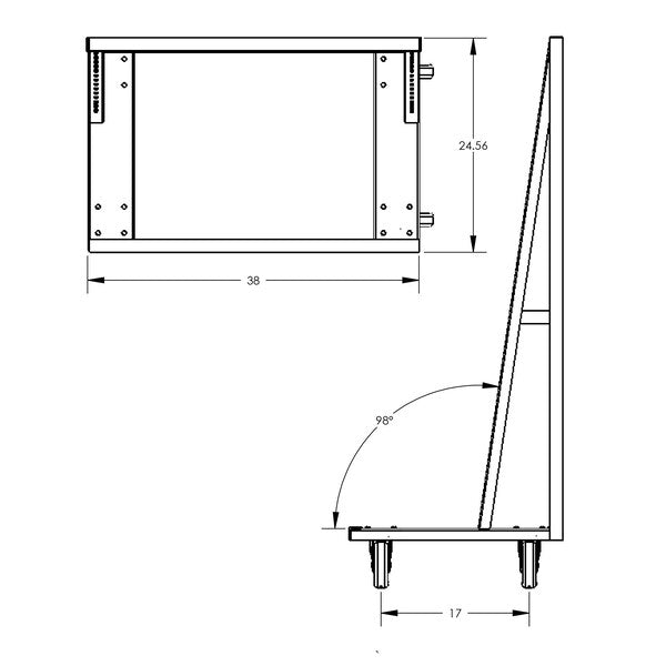 Cart, Heavy Duty, Single-Sided, A-Frame, 38X