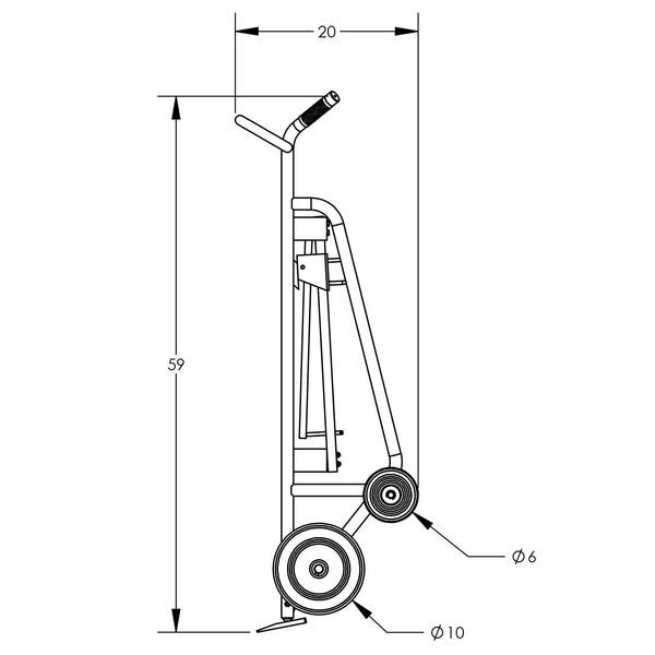 Ezy-Rol, Four Wheel Aluminum Frame Drum T