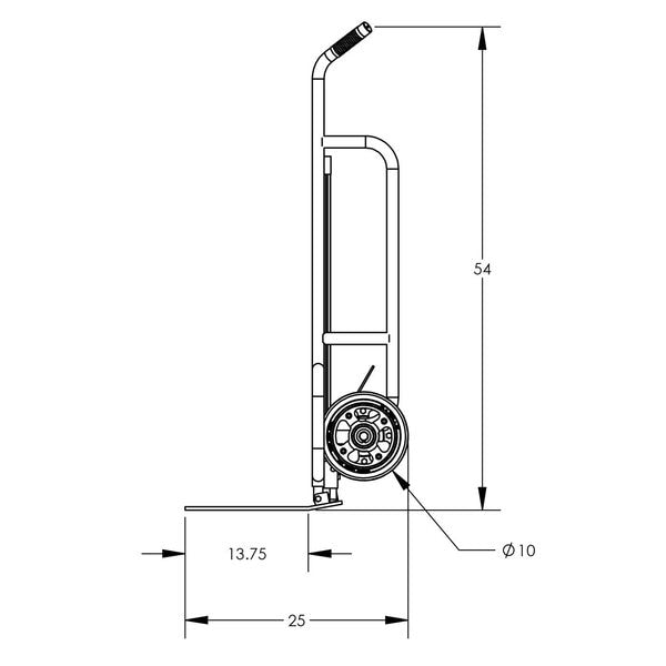 Ezy-Tilt Std 2-Whl Pallet Truck, Al Frm, R