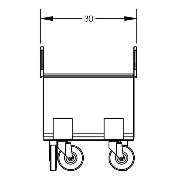 Four-Wheel Dual Taper Chip Truck, Assembled/Unassembled: Assembled