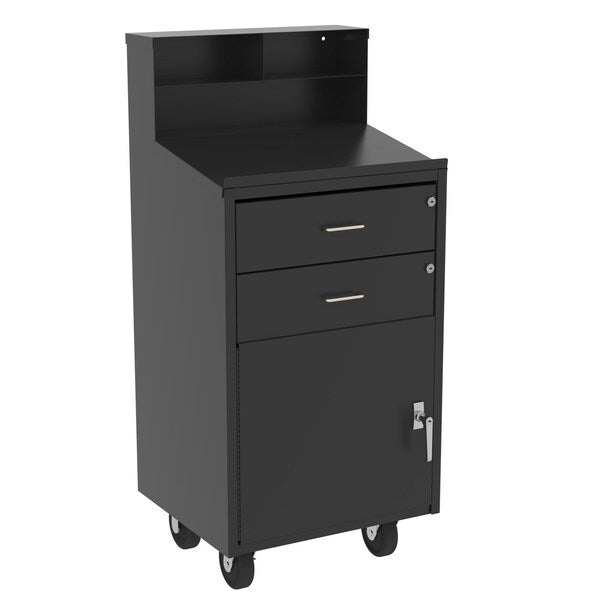 Industrial Desk, w/2-Drawers, Locking Do