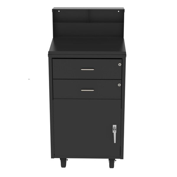 Industrial Desk, w/2-Drawers, Locking Do