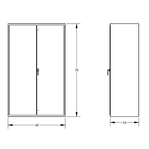 Jumbo Bin-Shelf Cabinet, 48
