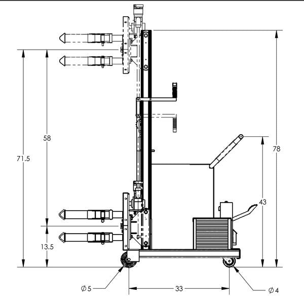 Roto-Lift C/W Manual Power, 78