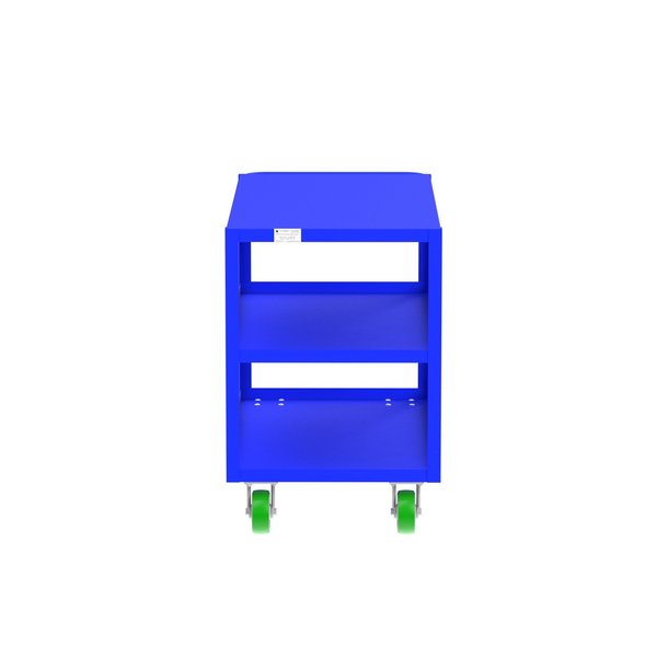 Flush-Top Utility Car, Three Shelf, 24x48