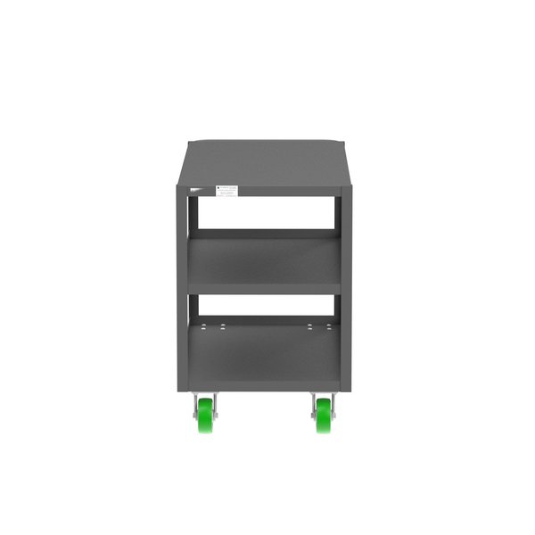 Flush-Top Utility Car, Three Shelf, 24x48