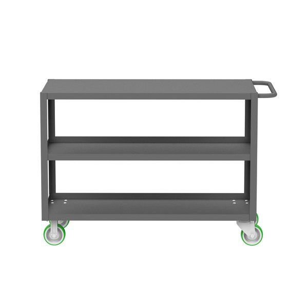 Flush-Top Utility Car, Three Shelf, 24x48