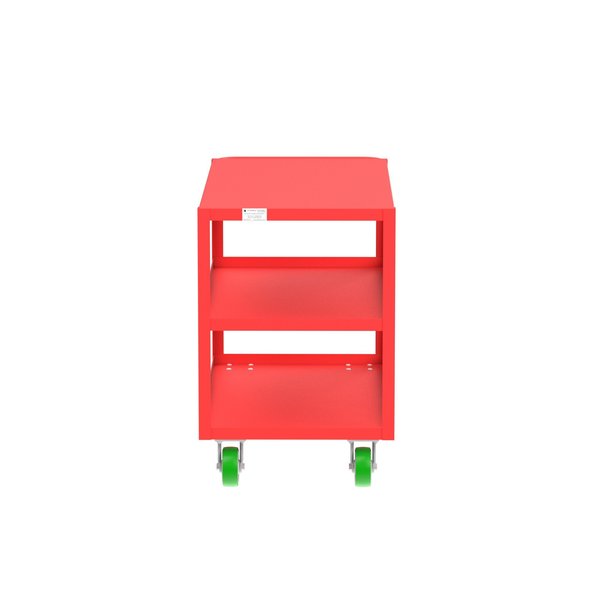 Flush-Top Utility Car, Three Shelf, 24x48