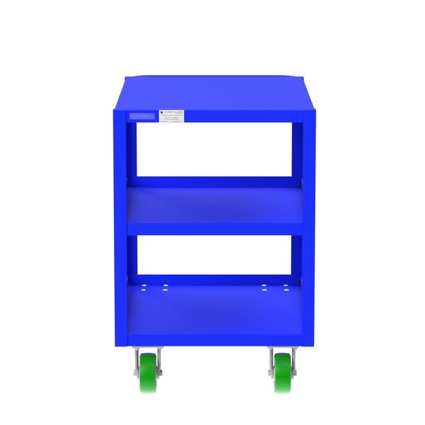 Flush-Top Utility Car, Three Shelf, 24x36