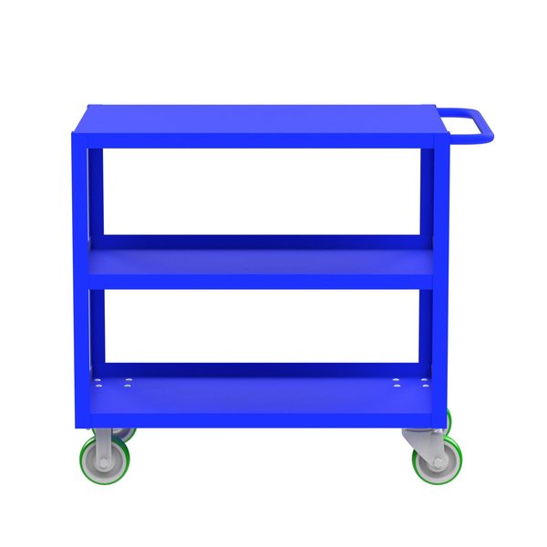 Flush-Top Utility Car, Three Shelf, 24x36