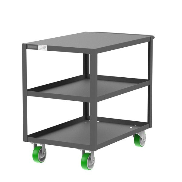 Flush-Top Utility Car, Three Shelf, 24x36